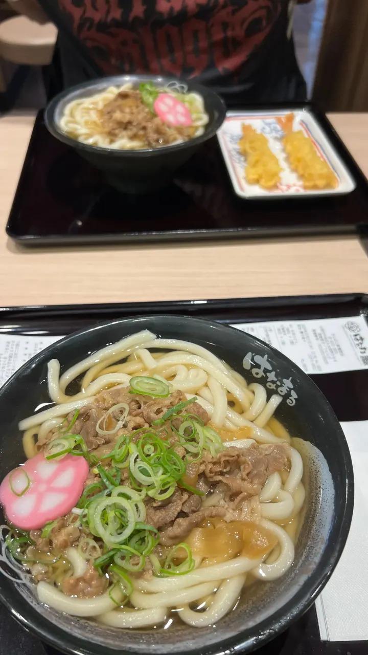 Rindfleisch-Udon mit Kamaboko, Osaka